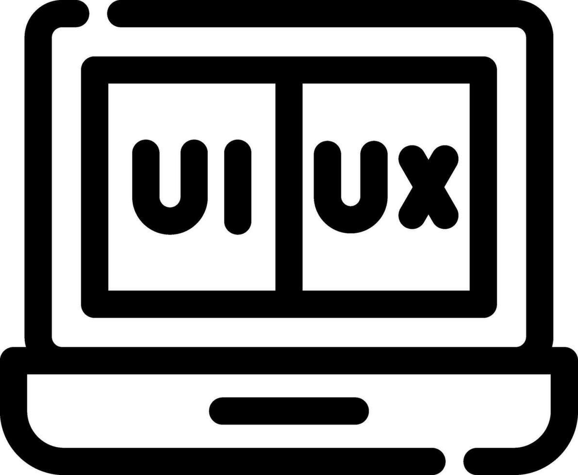 ui ux creativo icono diseño vector