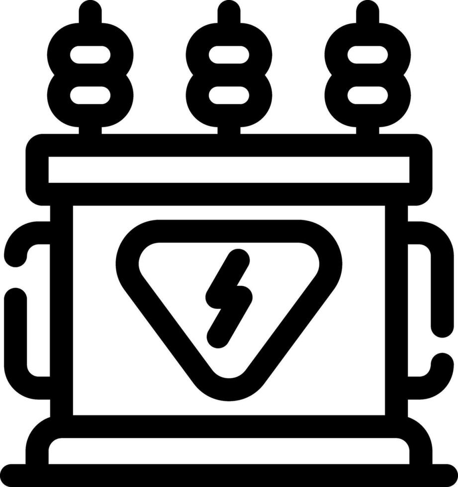 Power Transformer Creative Icon Design vector