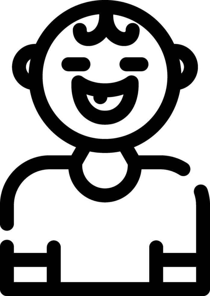 bebé sonrisa creativo icono diseño vector