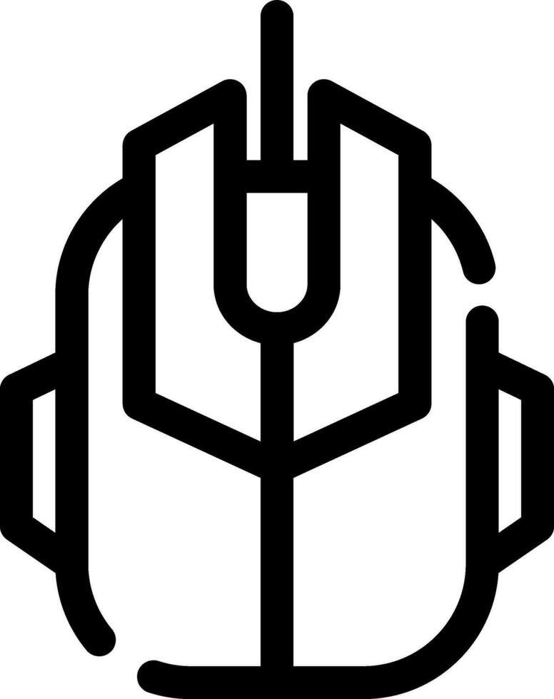 Gaming Mouse Creative Icon Design vector