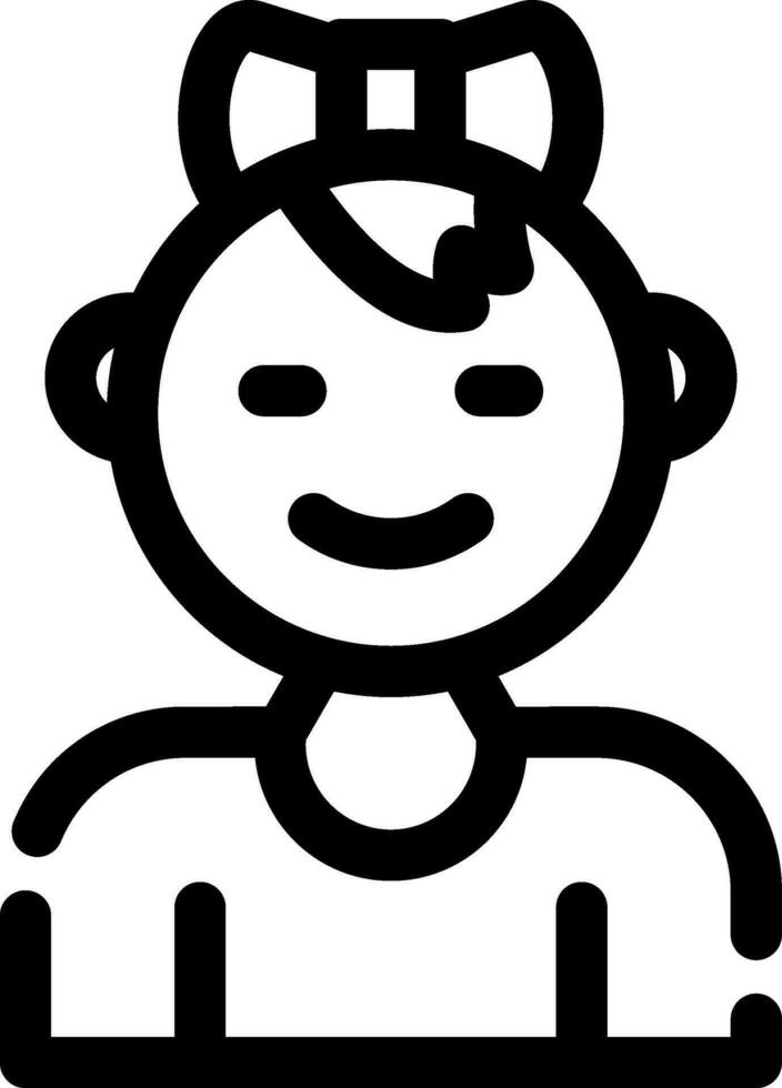 Baby Girl Creative Icon Design vector