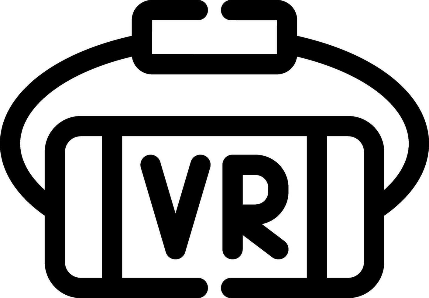 VR Glasses Creative Icon Design vector