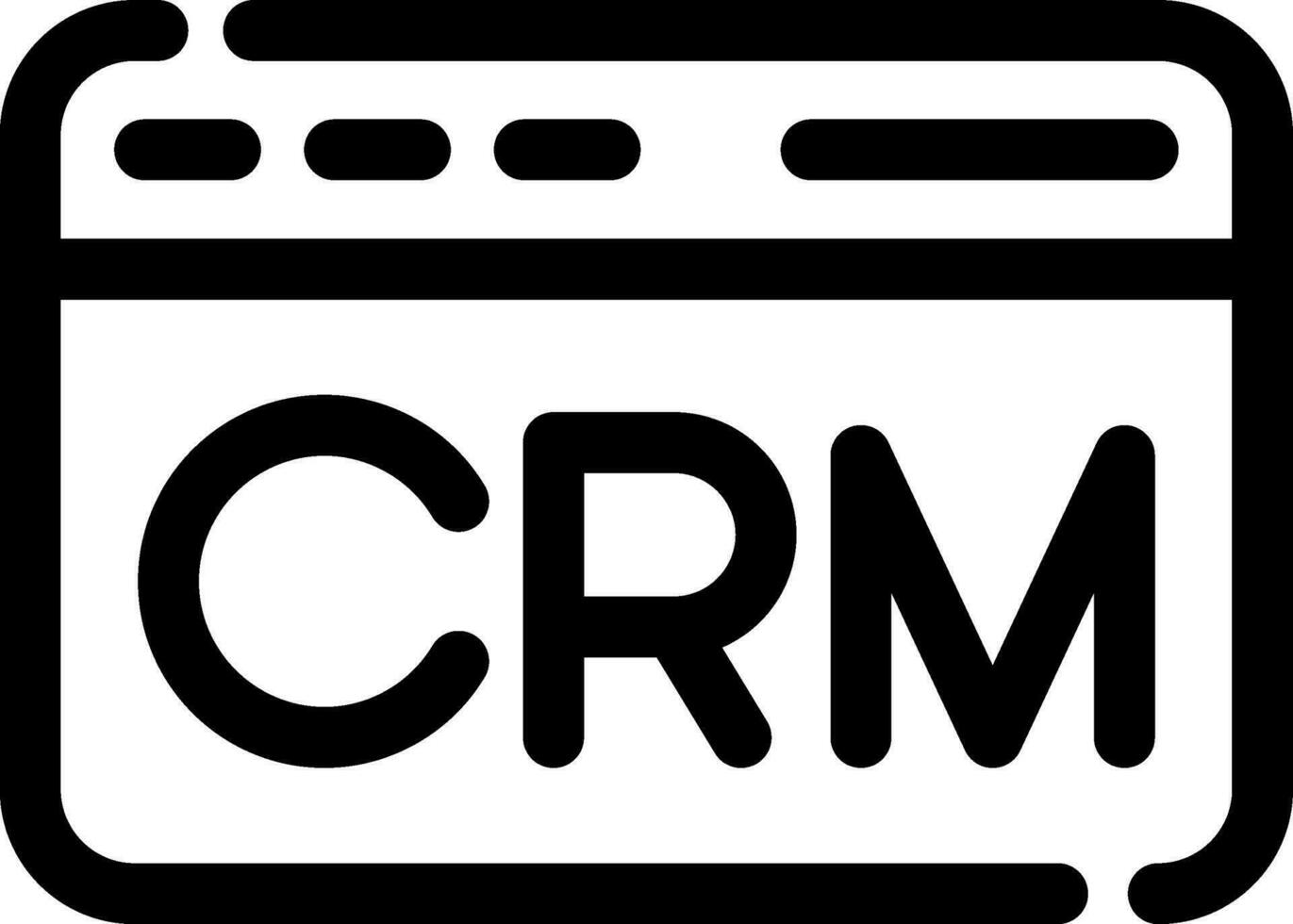 crm creativo icono diseño vector