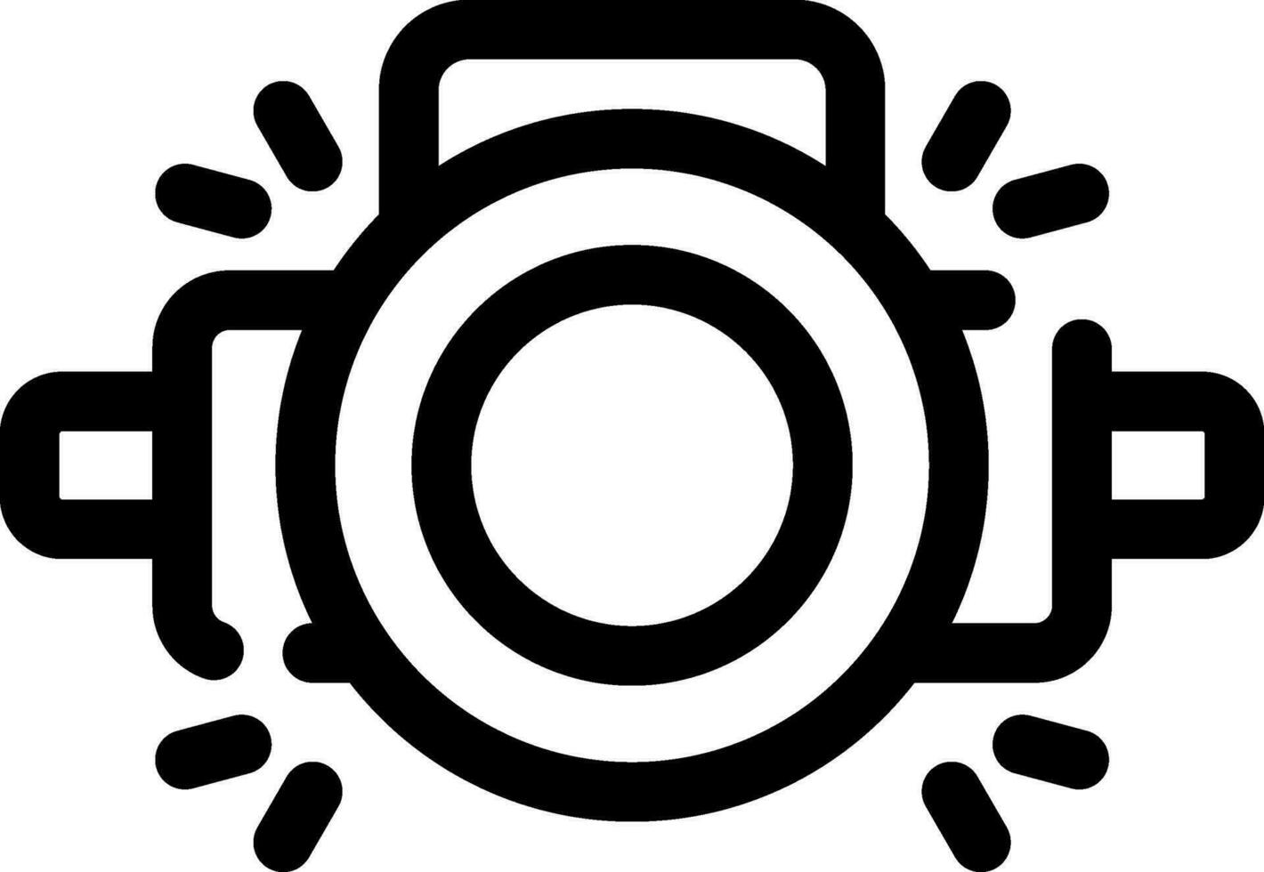 Head Lamp Creative Icon Design vector