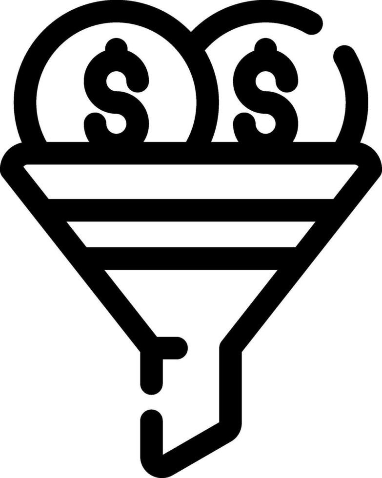 Sales Funnel Creative Icon Design vector