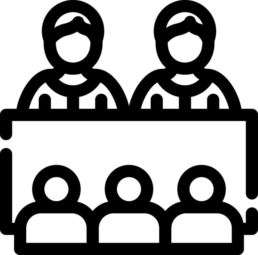Company Meeting Creative Icon Design vector