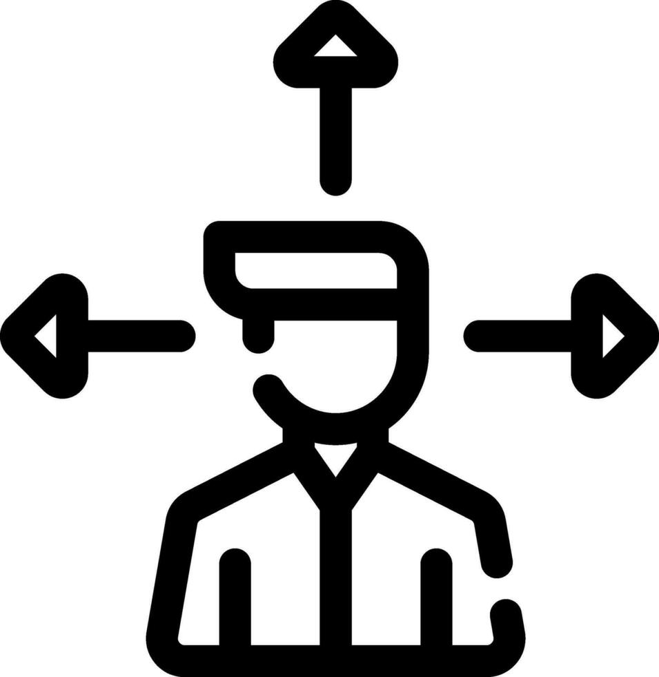 Outsource Management Creative Icon Design vector