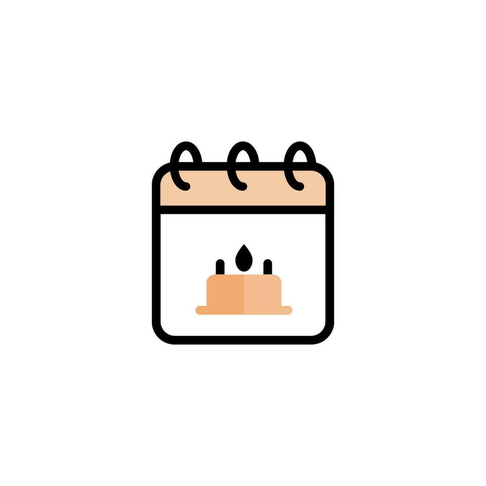 birth date icon vector design templates