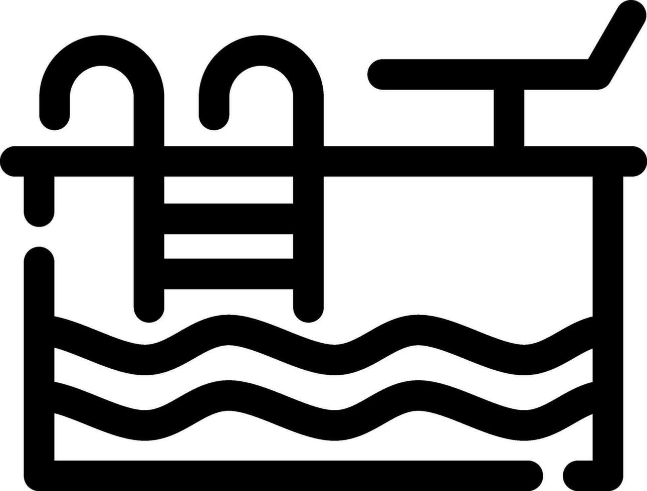 Swimming Pool Creative Icon Design vector