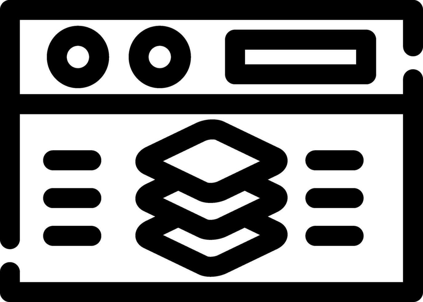 Full Stack Developer Creative Icon Design vector