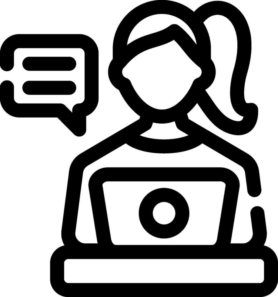 Blogger Creative Icon Design vector