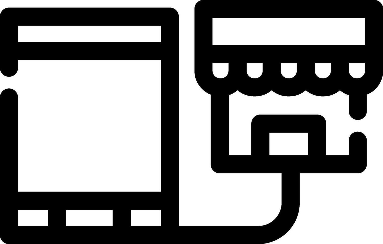 Showrooming Creative Icon Design vector