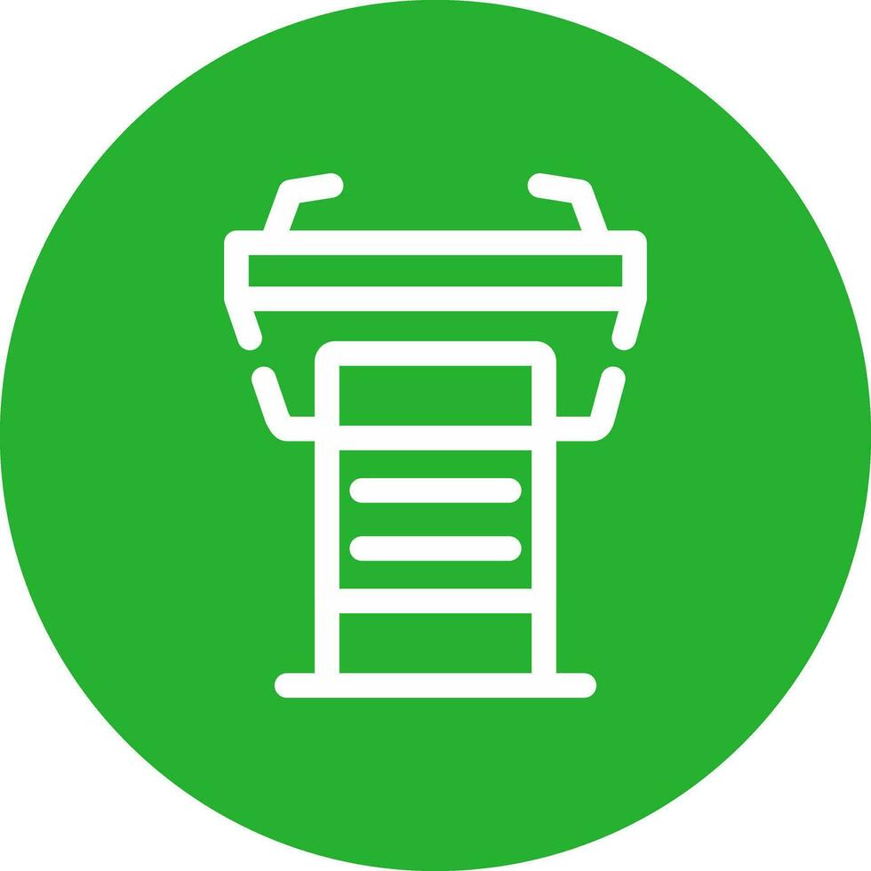 Tribune Creative Icon Design vector