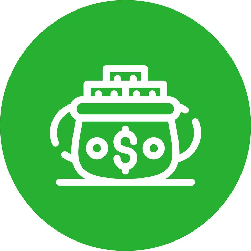 Gold Pot Creative Icon Design vector