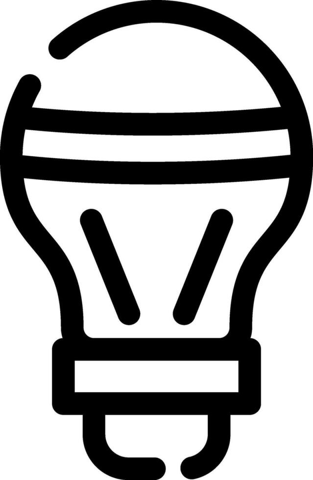 LED Bulb Creative Icon Design vector