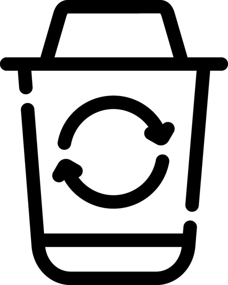 Recycle Bin Creative Icon Design vector