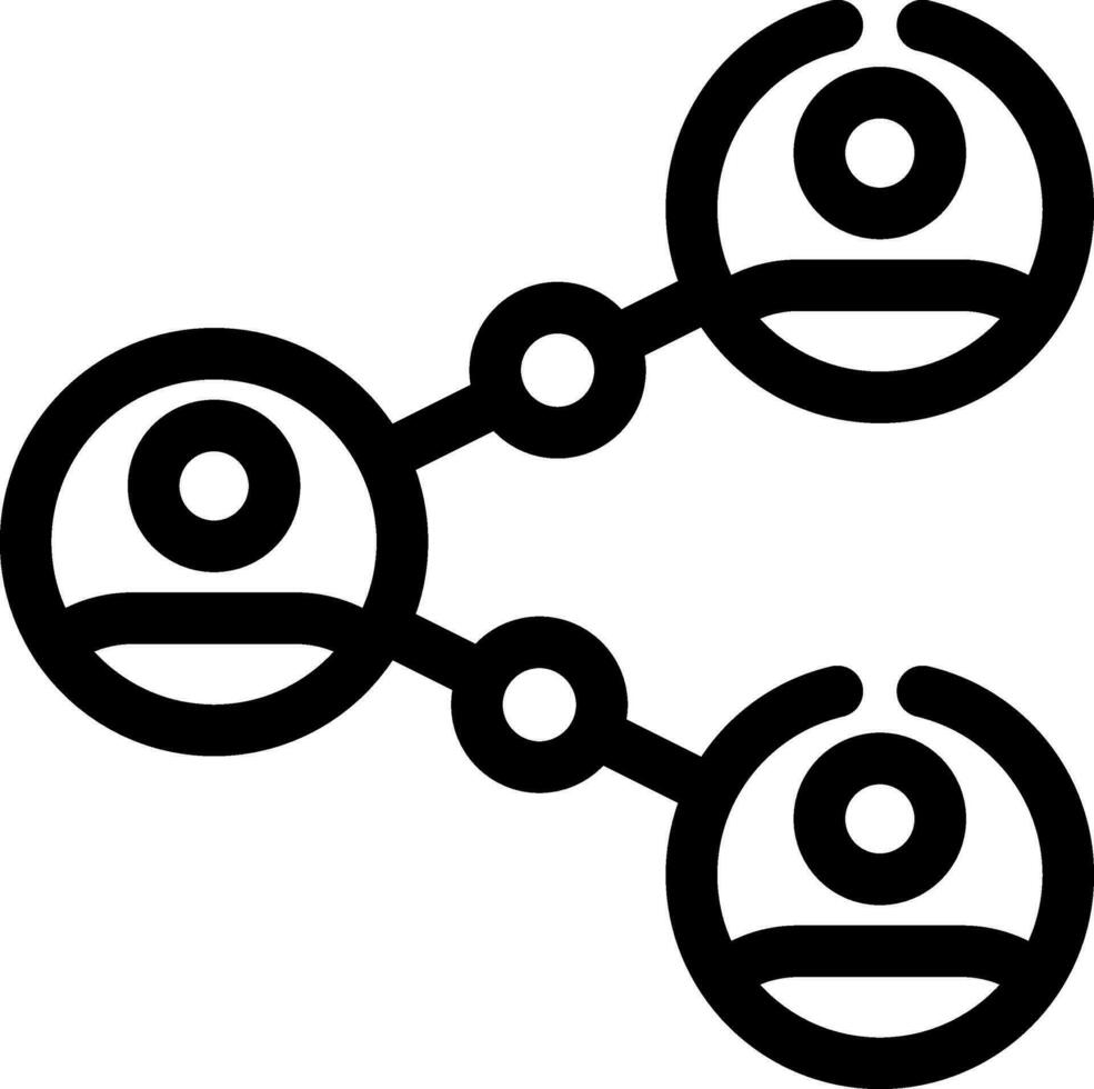 Connected People Creative Icon Design vector