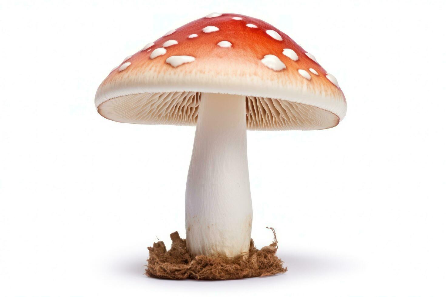 Mushroom isolated on white background AI Generated photo