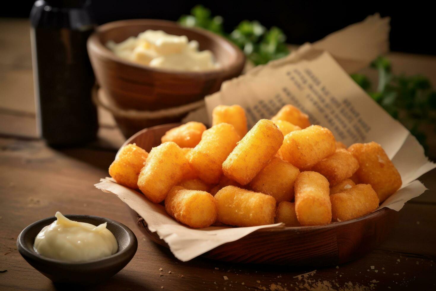 Cheese Curds AI Generated photo