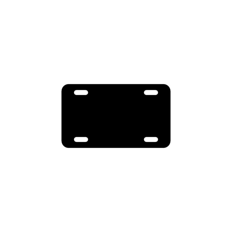 blank license plate icon vector design templates