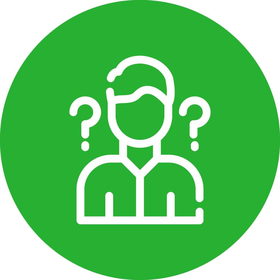 Uncertainty Creative Icon Design vector