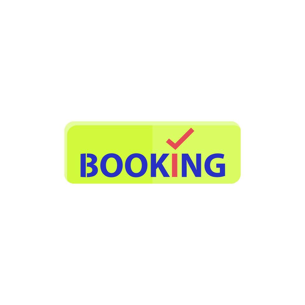 booking icon vector design templates