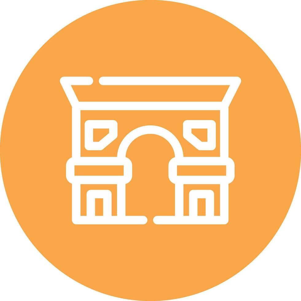 Arc De Triomphe Creative Icon Design vector