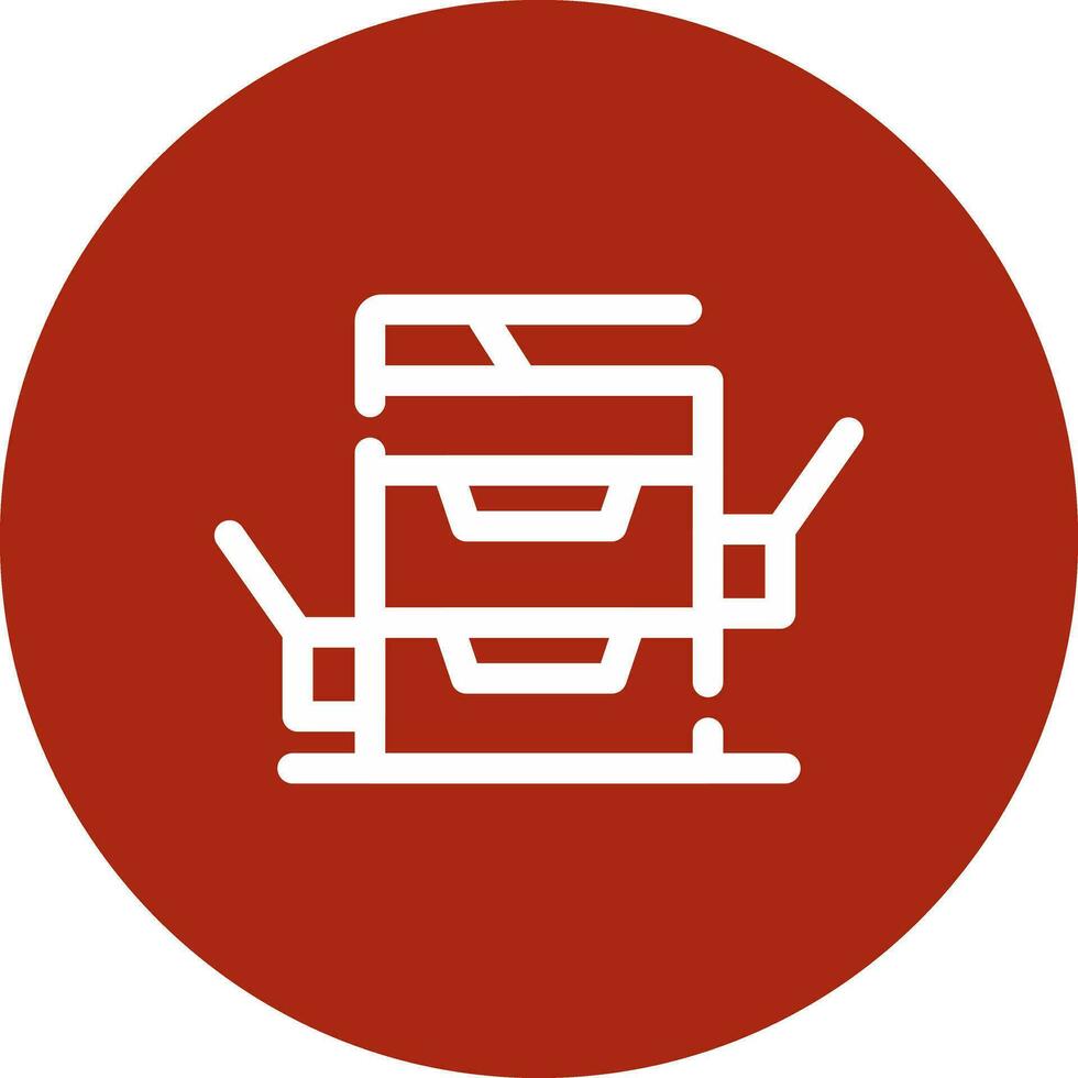 Copy Machine Creative Icon Design vector