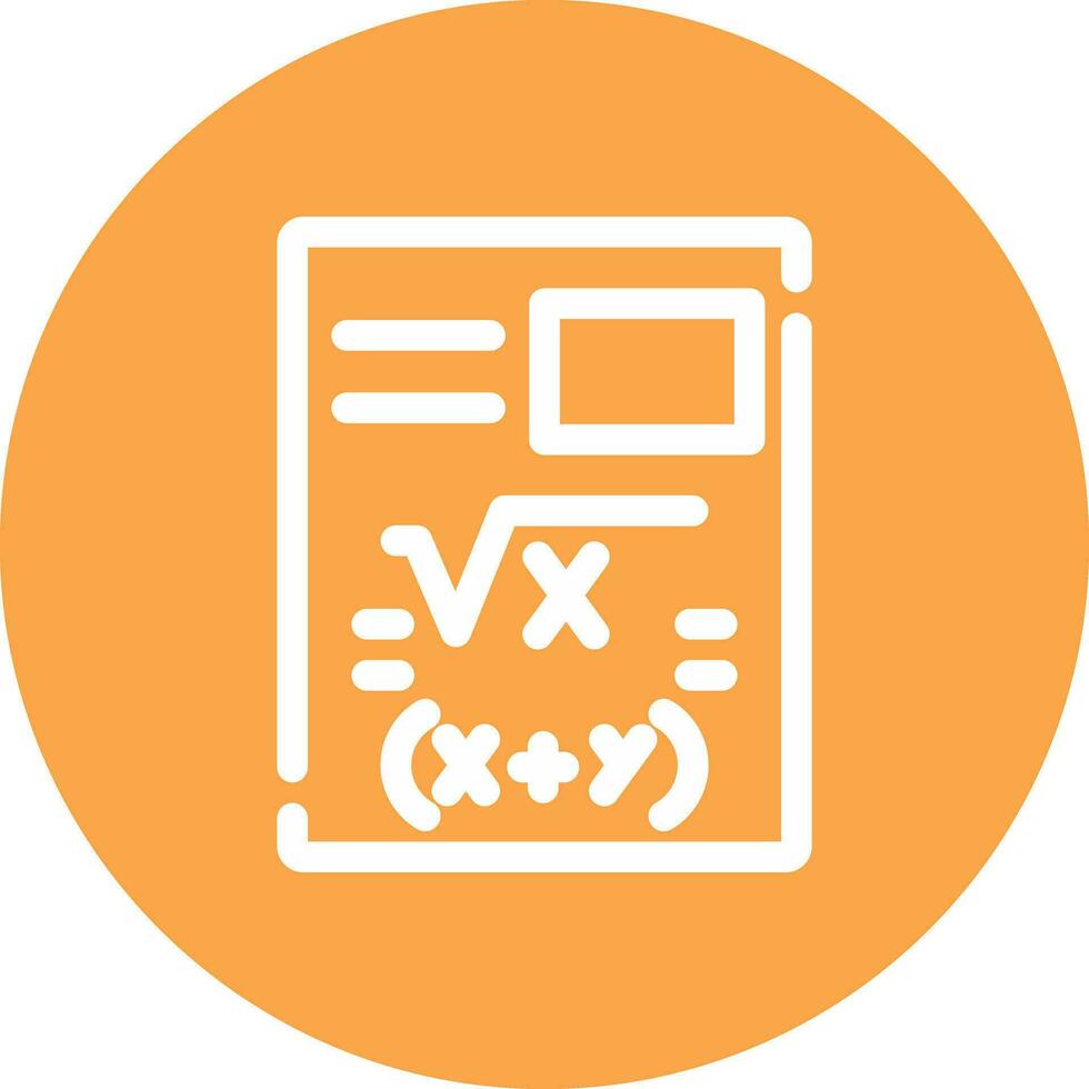 Maths Creative Icon Design vector