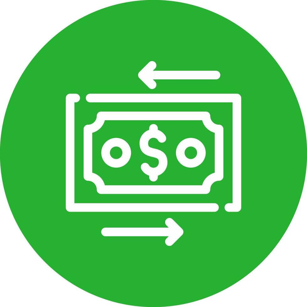 Money Transfer Creative Icon Design vector