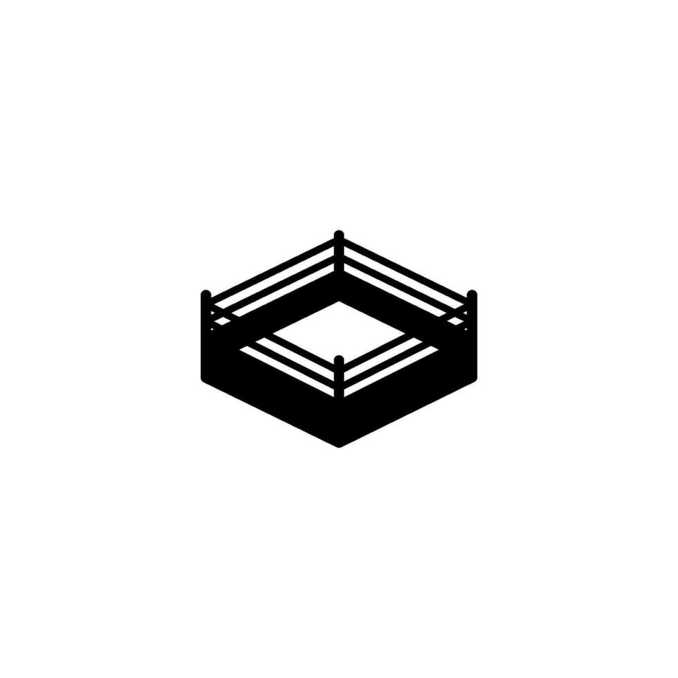 boxing ring icon vector design templates
