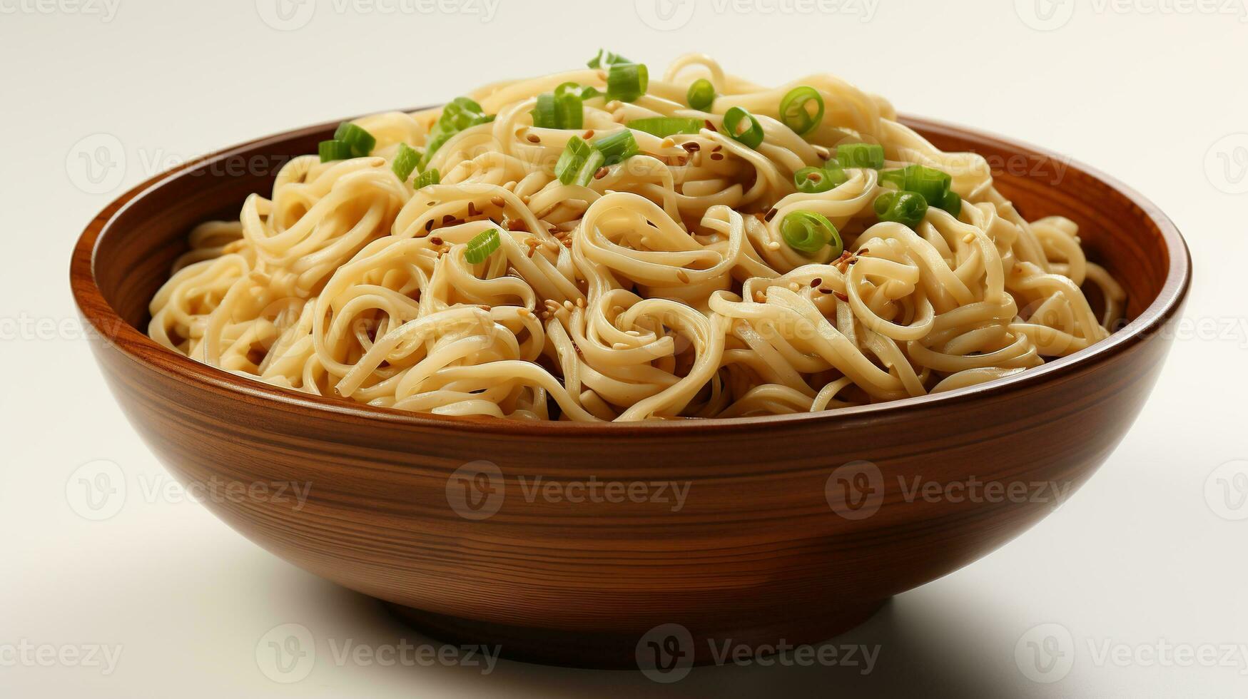 asiático fideos sopa ramen en bol. ai generado foto