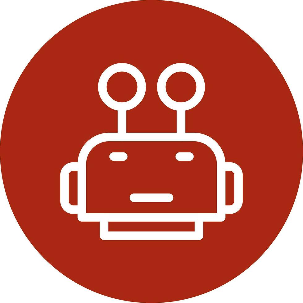 Robot Face Creative Icon Design vector