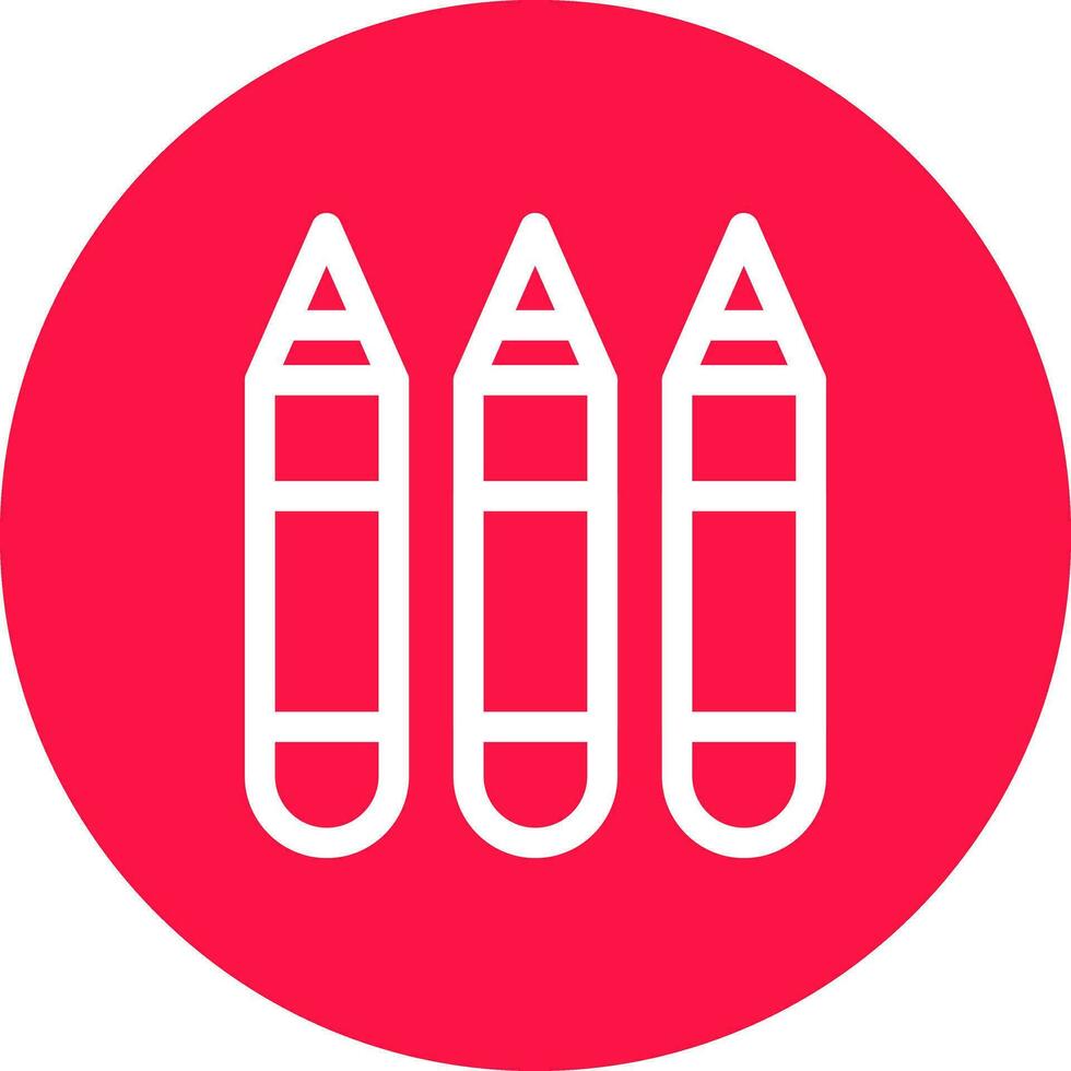 Crayons Creative Icon Design vector