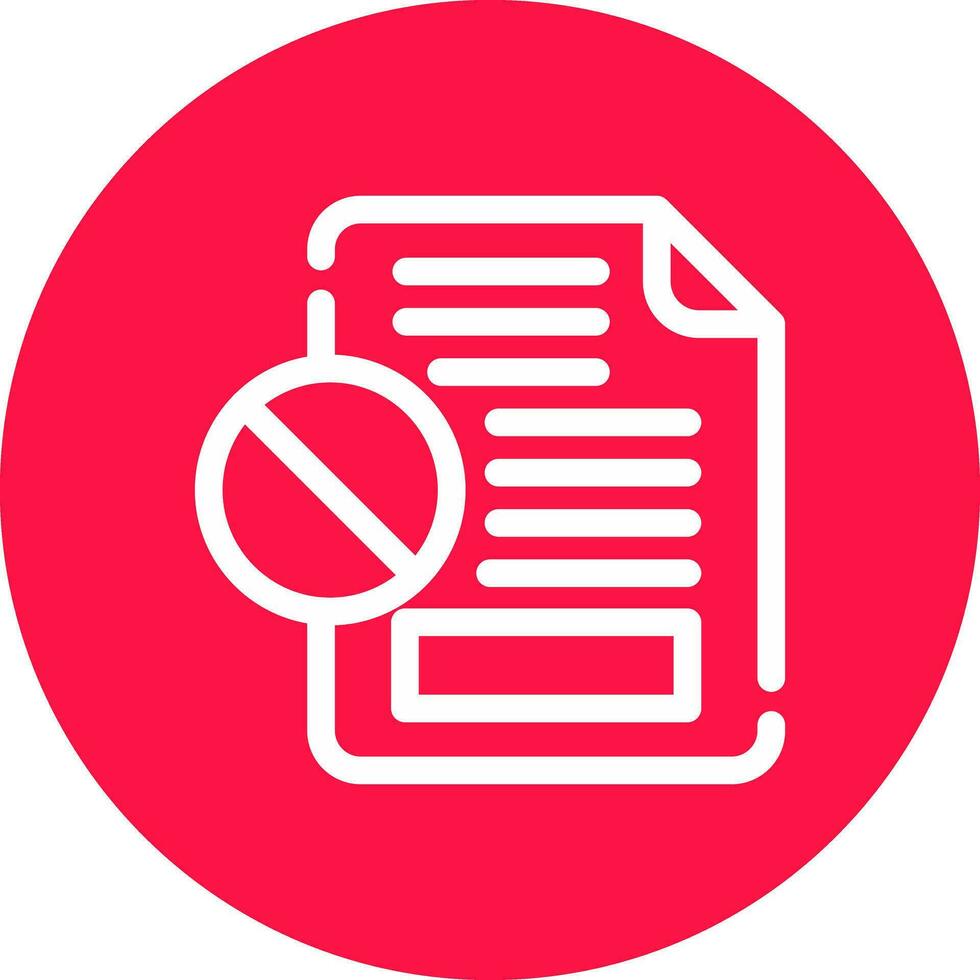 Cancelled Creative Icon Design vector
