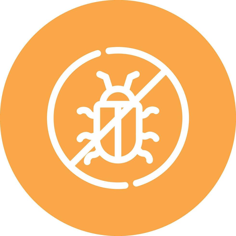 No Bug Creative Icon Design vector