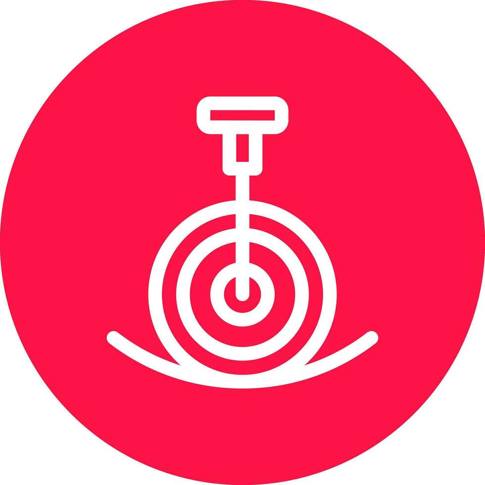 Unicycle Performance Creative Icon Design vector