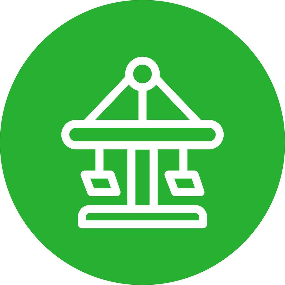 Merry Go Round Creative Icon Design vector