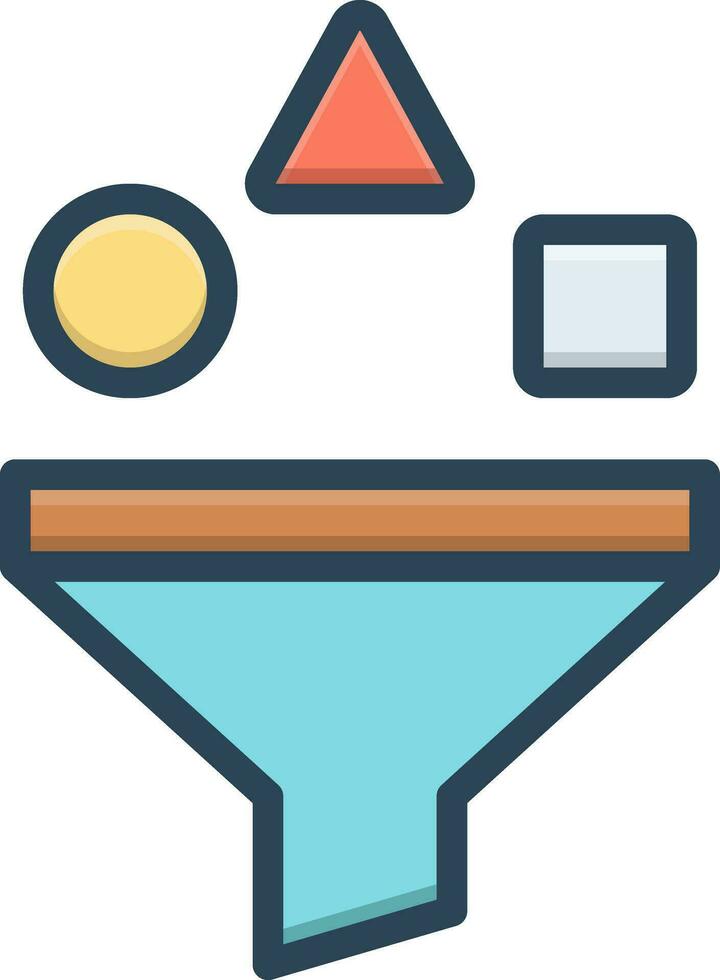 color icon for sort vector