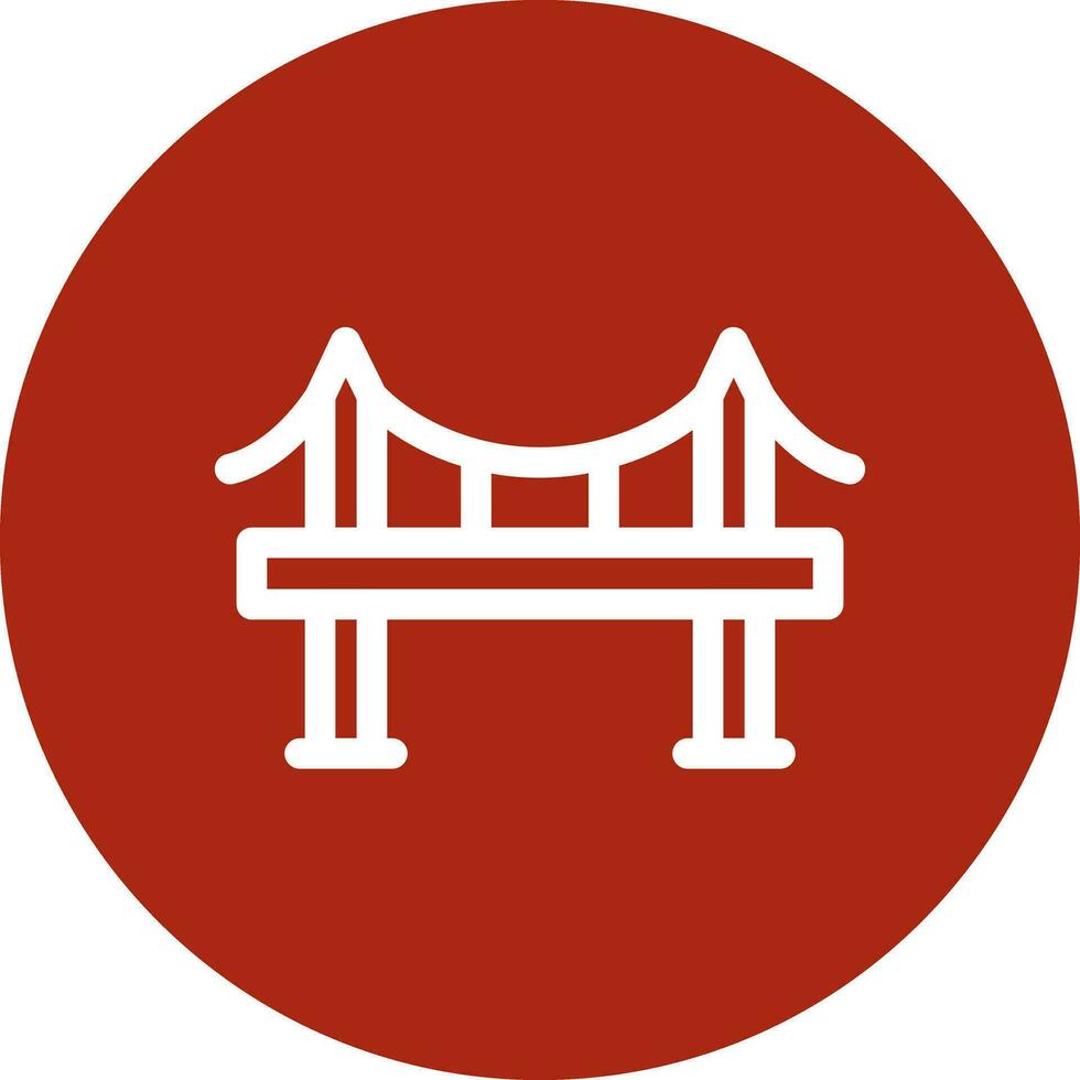 Bridge Creative Icon Design vector