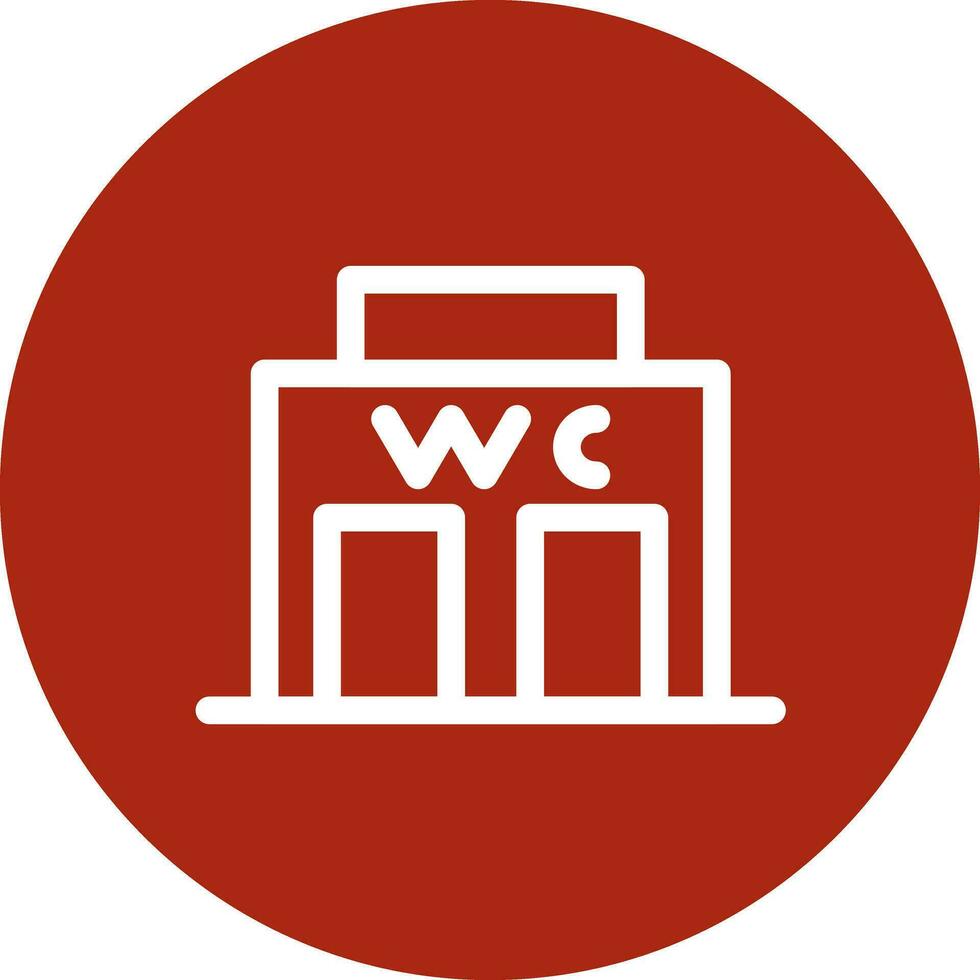 Public Toilet Creative Icon Design vector