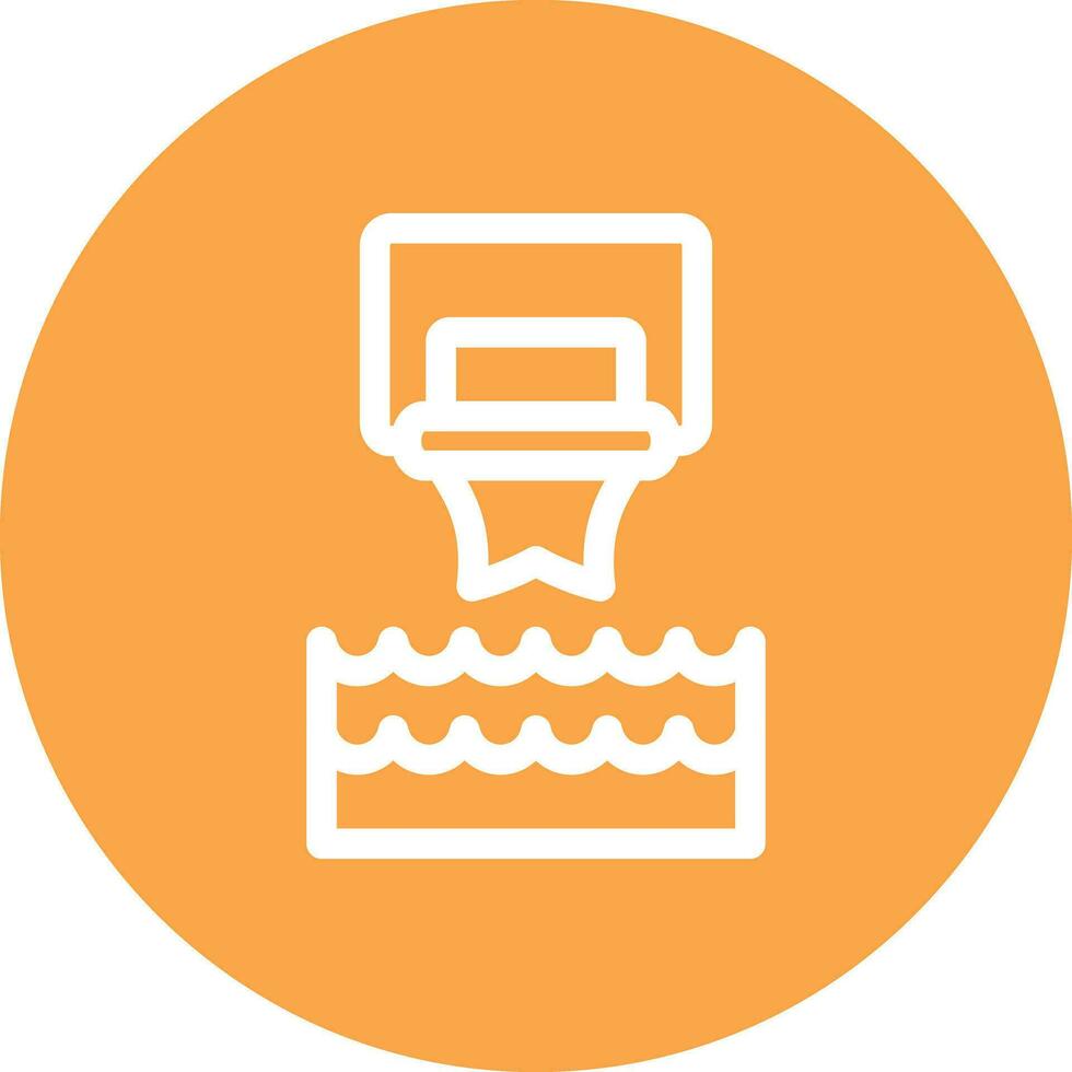 Water Basketball Creative Icon Design vector