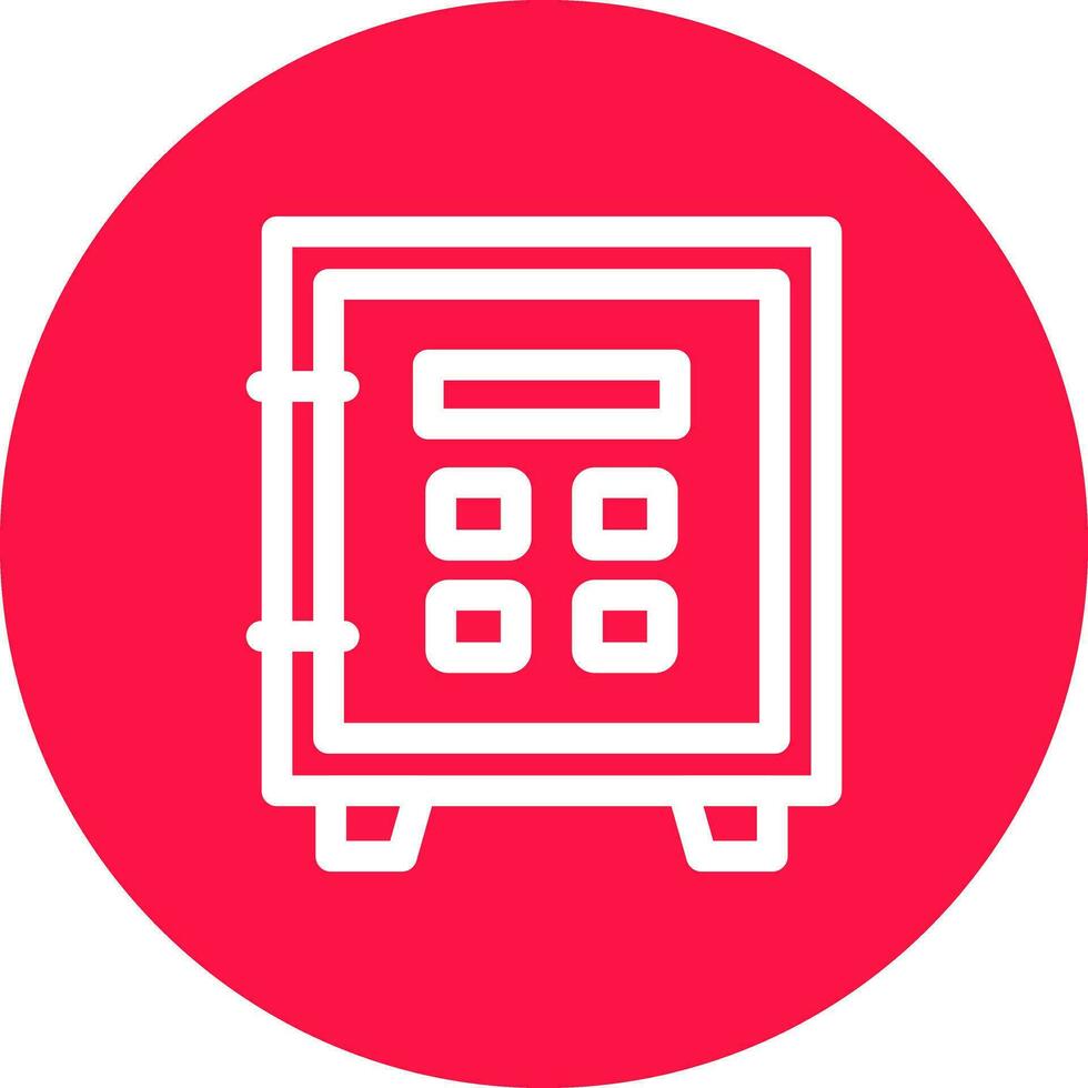 Safe Lock Creative Icon Design vector
