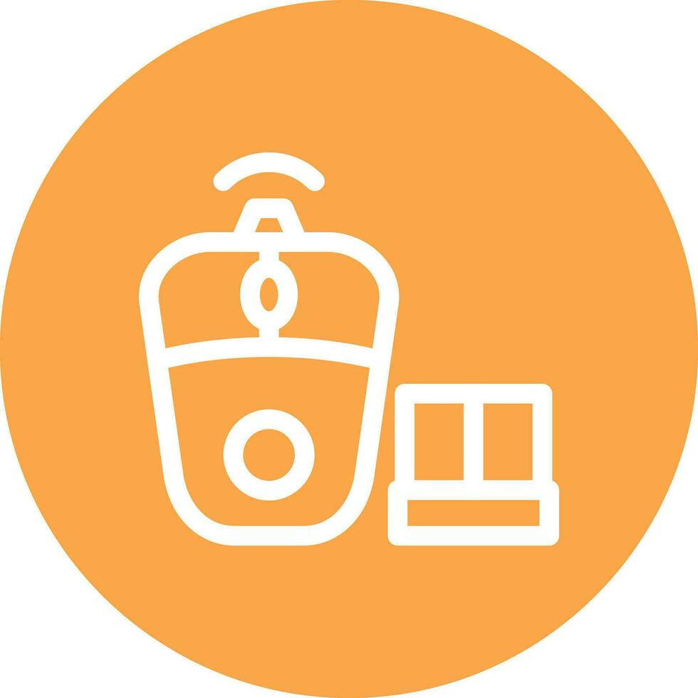 Wireless Mouse Creative Icon Design vector