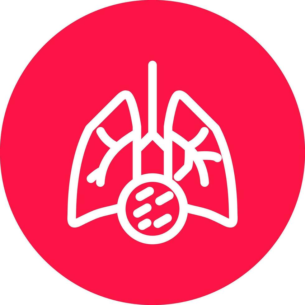 Lung Cancer Creative Icon Design vector