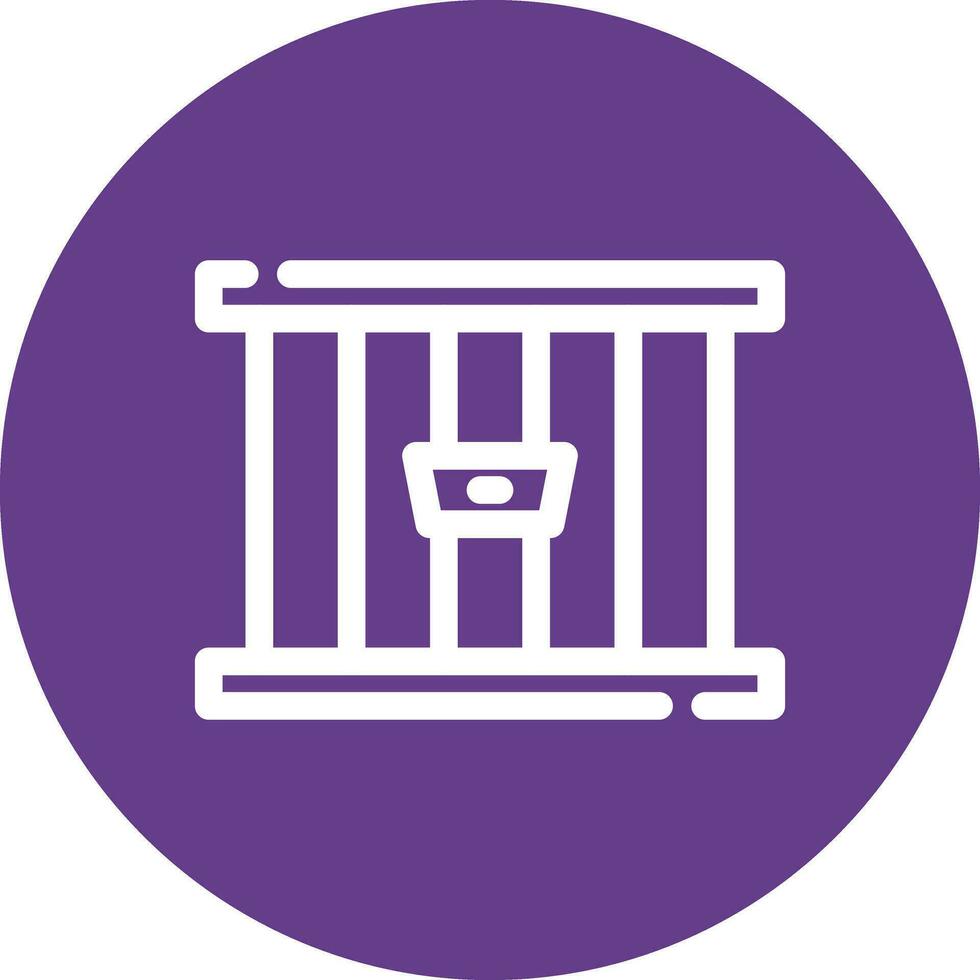 Jail Creative Icon Design vector