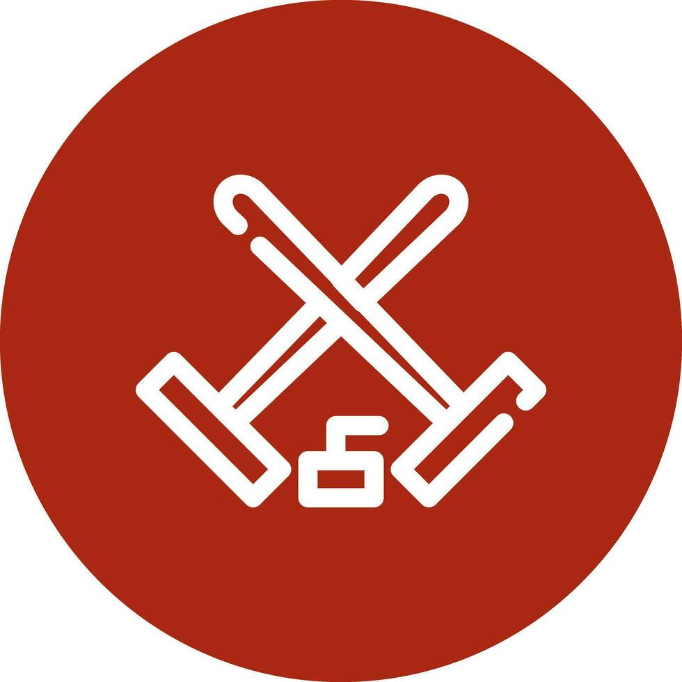 Curling Creative Icon Design vector