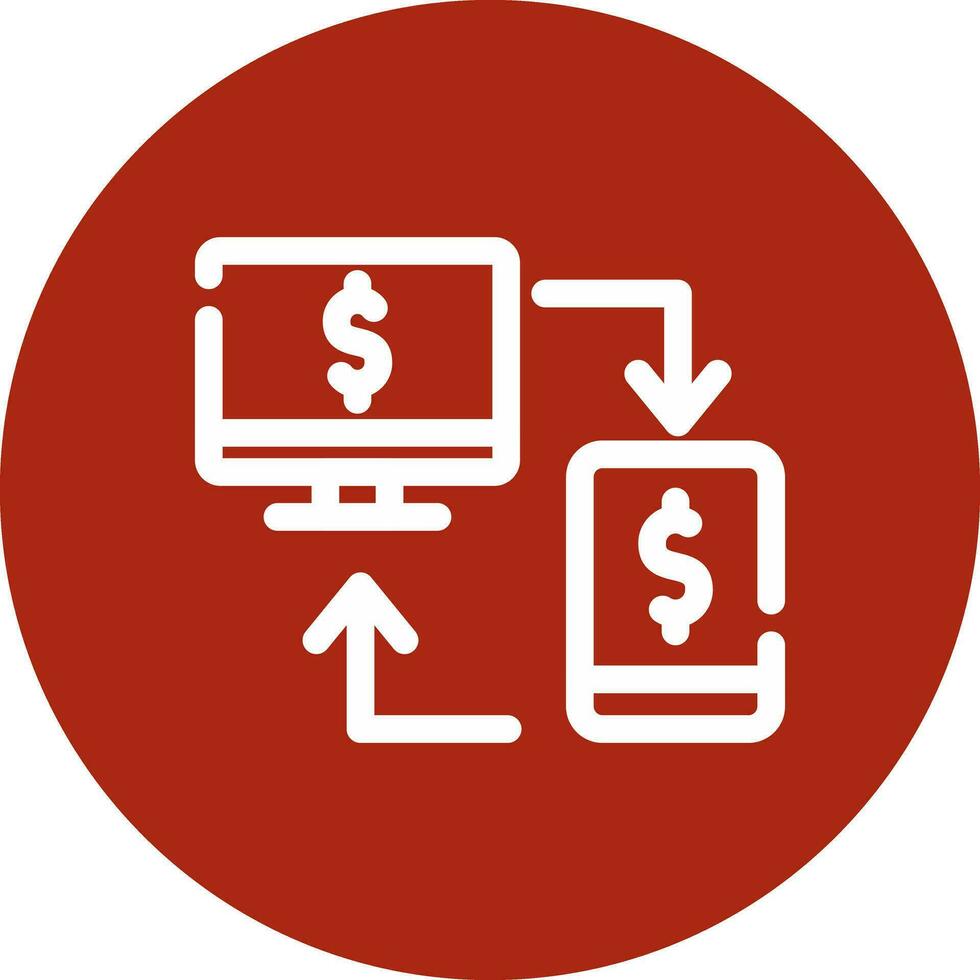 Online Transfer Creative Icon Design vector