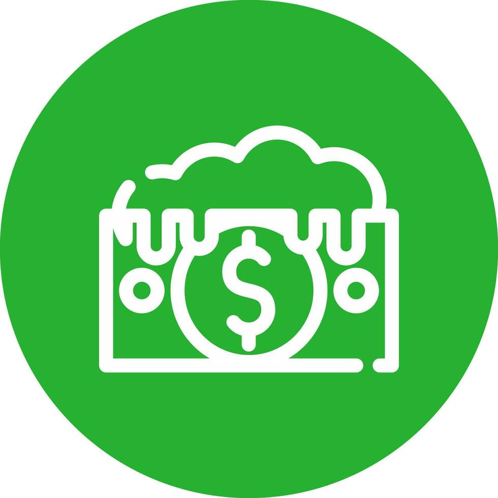Money Laundering Creative Icon Design vector