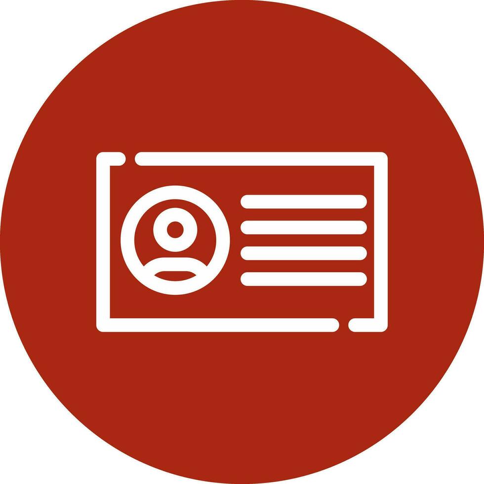 Id Card Creative Icon Design vector
